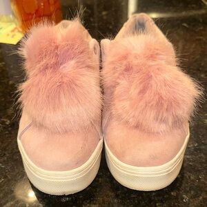 Barely Worn Sam Edelman Pink Furry Women's Sneakers
